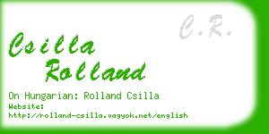 csilla rolland business card